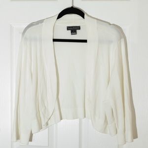 Neutral Basics White Shrug Cardigan 2x